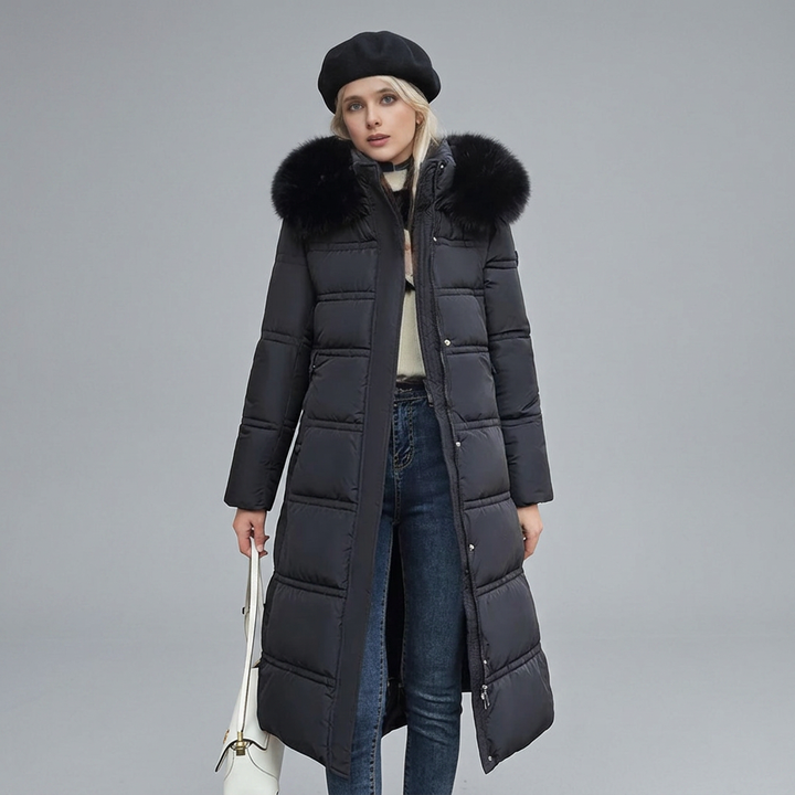 LUCIA™ | Designer Winter Parka with Fur Hood