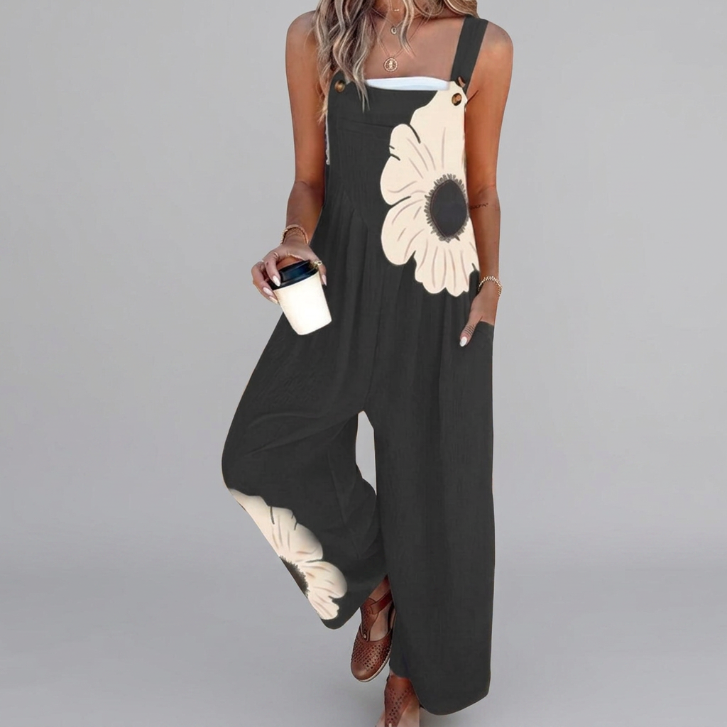 Niamh - Elegant oversized monochrome floral