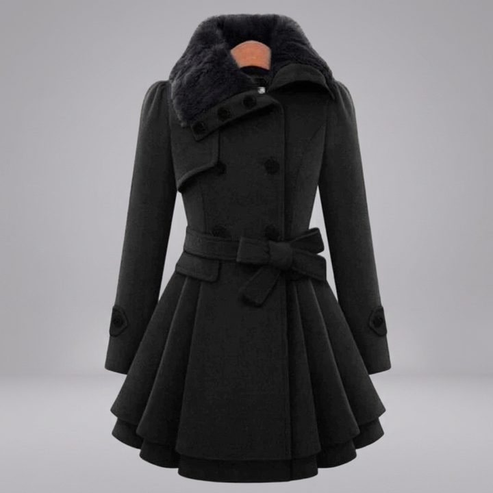 CLAUDIA™ | Vintage Flair Trench Coat