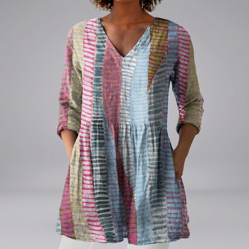 Iona - Watercolour Bloom Blouse