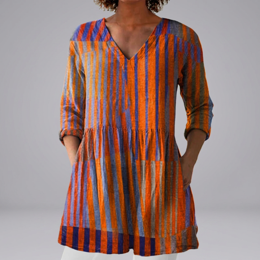 Roiseann - Burnt Orange Blouse