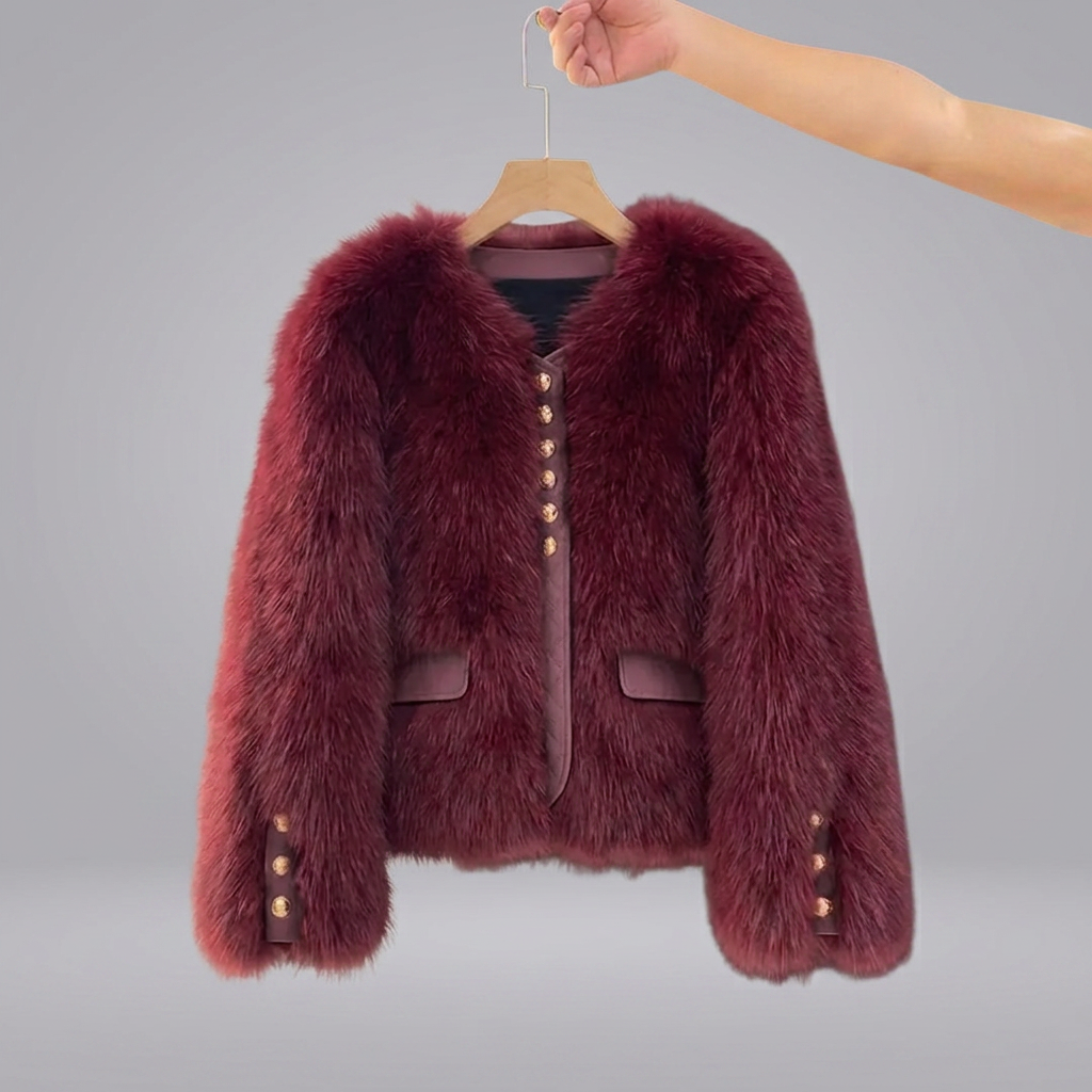 COSETTE™ – Korean Faux Fox Fur Coat