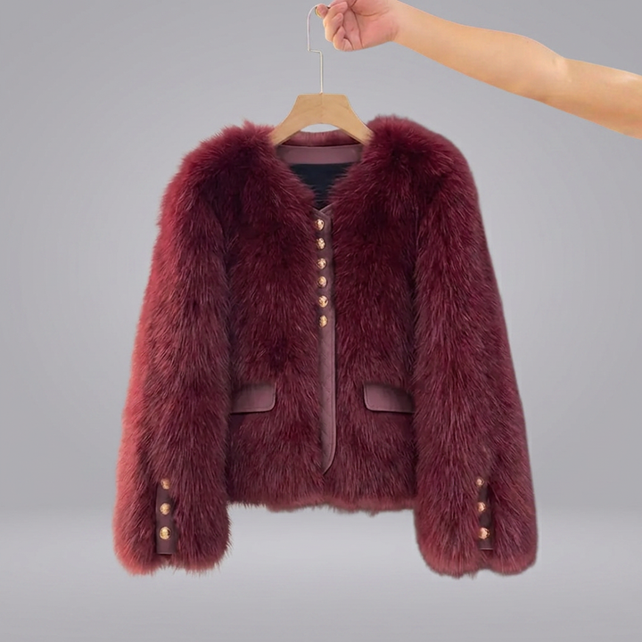 COSETTE™ – Korean Faux Fox Fur Coat