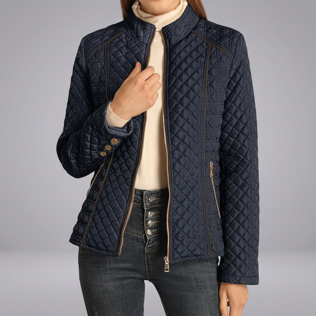 NADINE™ – Lightweight Quilted Stand-Collar Jacket