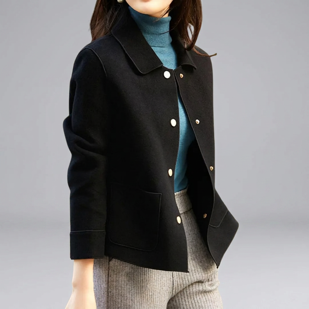 HENRIETTE™ – Refined Double-Faced Wool Pea Coat