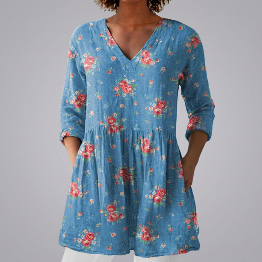 Beibhionn - Cobalt Blue Blouse