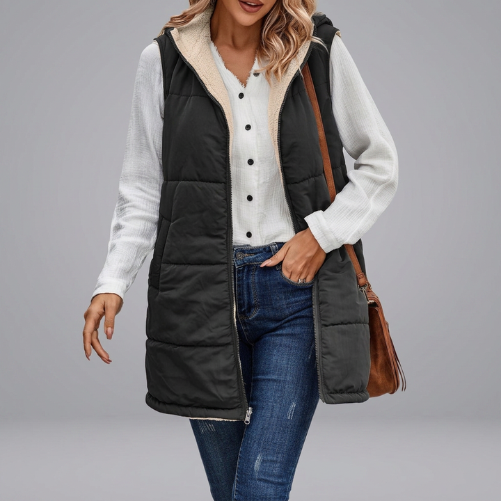 MISHELLE™ - Reversible Warm Hooded Vest