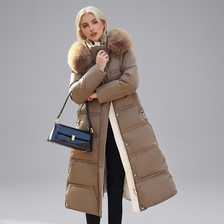 LUCIA™ | Designer Winter Parka with Fur Hood