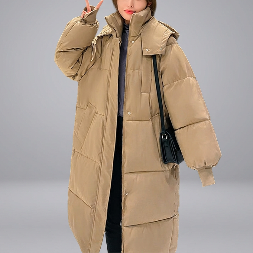 LEMI™ - Comfy Waterproof Hooded Long Puffer Jacket