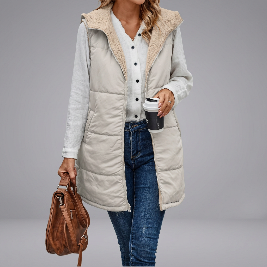 MISHELLE™ - Reversible Warm Hooded Vest