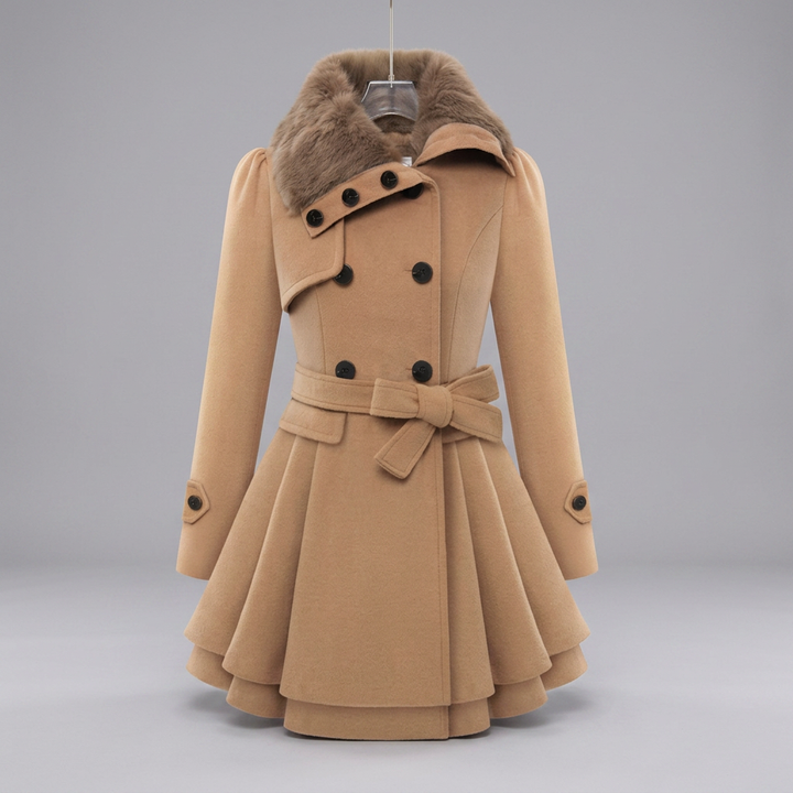 CLAUDIA™ | Vintage Flair Trench Coat