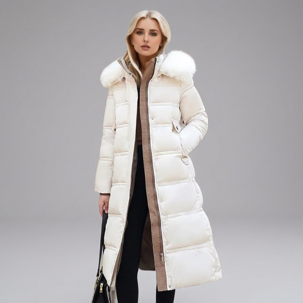 LUCIA™ | Designer Winter Parka with Fur Hood