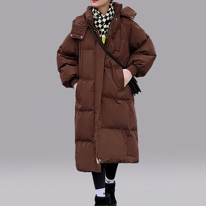 LEMI™ - Comfy Waterproof Hooded Long Puffer Jacket