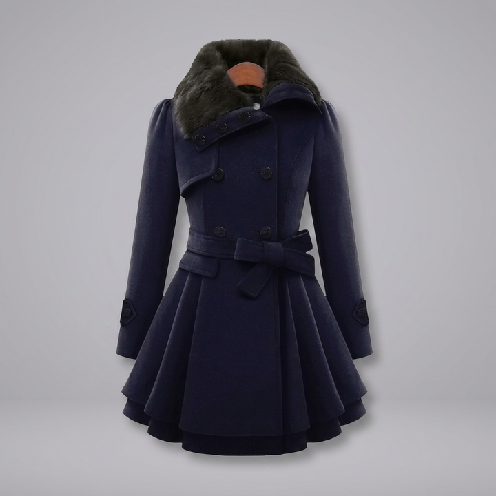 CLAUDIA™ | Vintage Flair Trench Coat