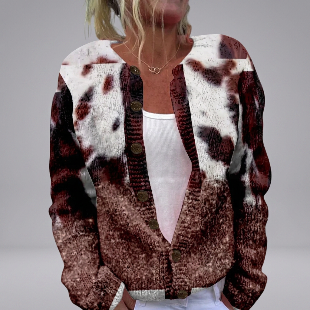 Leah - Rust Blossom Cardigan