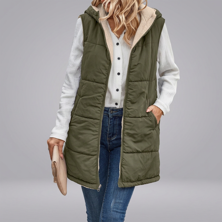 MISHELLE™ - Reversible Warm Hooded Vest