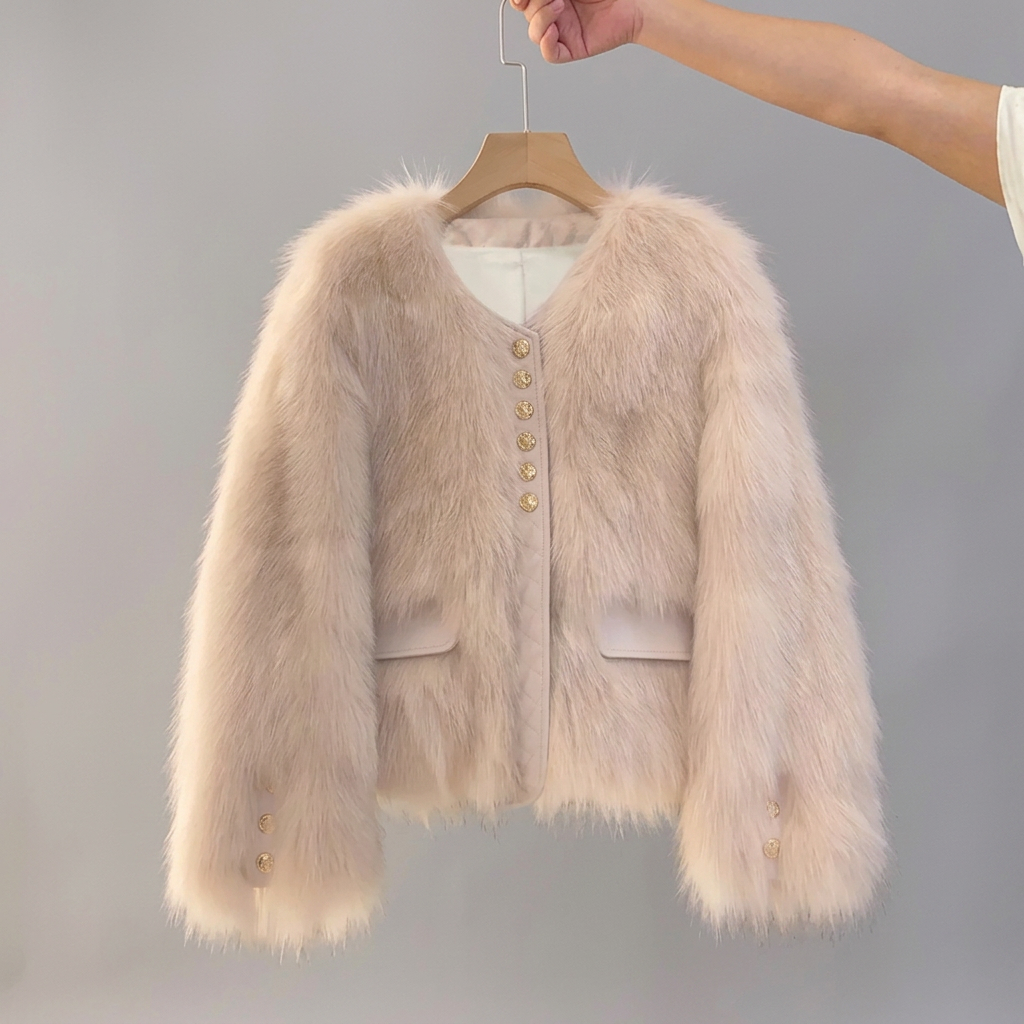 COSETTE™ – Korean Faux Fox Fur Coat