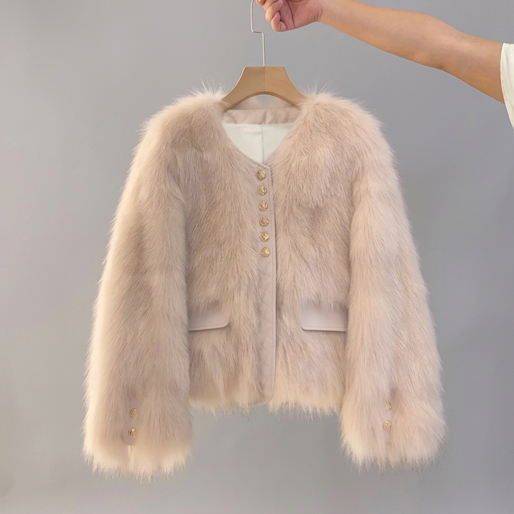 COSETTE™ – Korean Faux Fox Fur Coat
