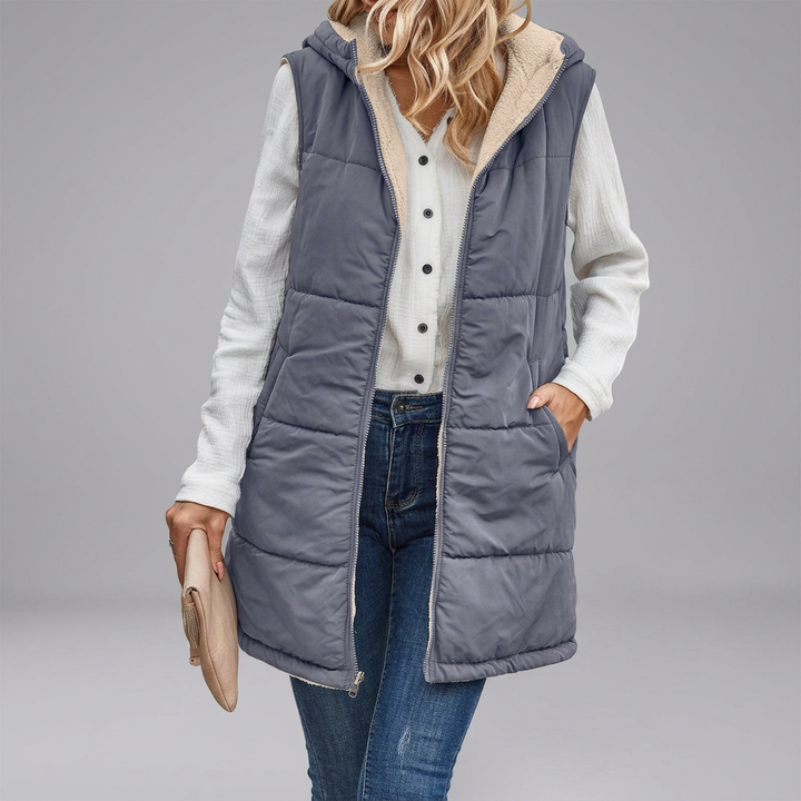 MISHELLE™ - Reversible Warm Hooded Vest