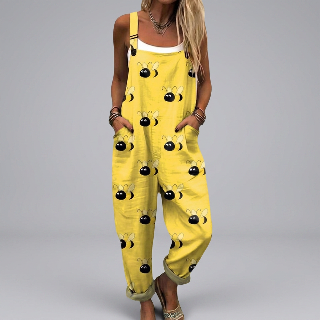 Tara - Fun bee-printed monkey