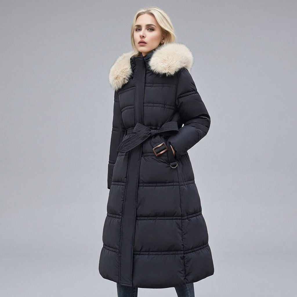 LUCIA™ | Designer Winter Parka with Fur Hood