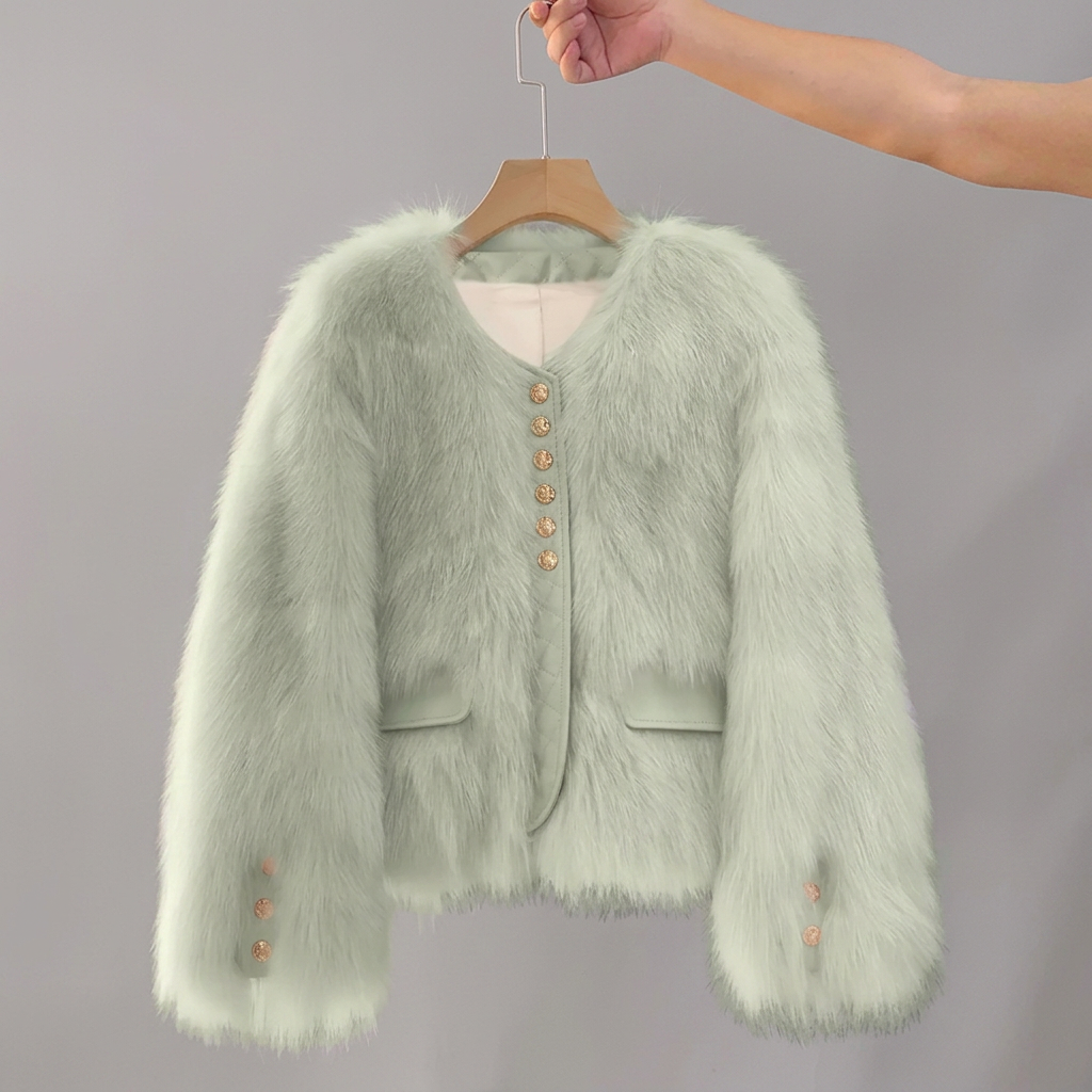COSETTE™ – Korean Faux Fox Fur Coat