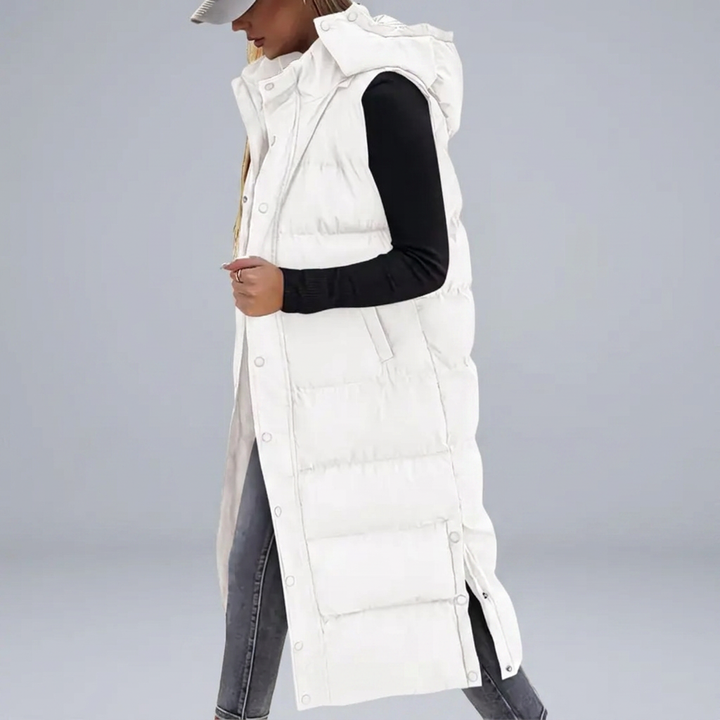 BRYNN™ – Quilted Hooded Zip-Up Puffer Vest