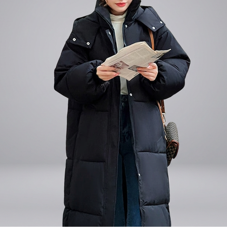 LEMI™ - Comfy Waterproof Hooded Long Puffer Jacket