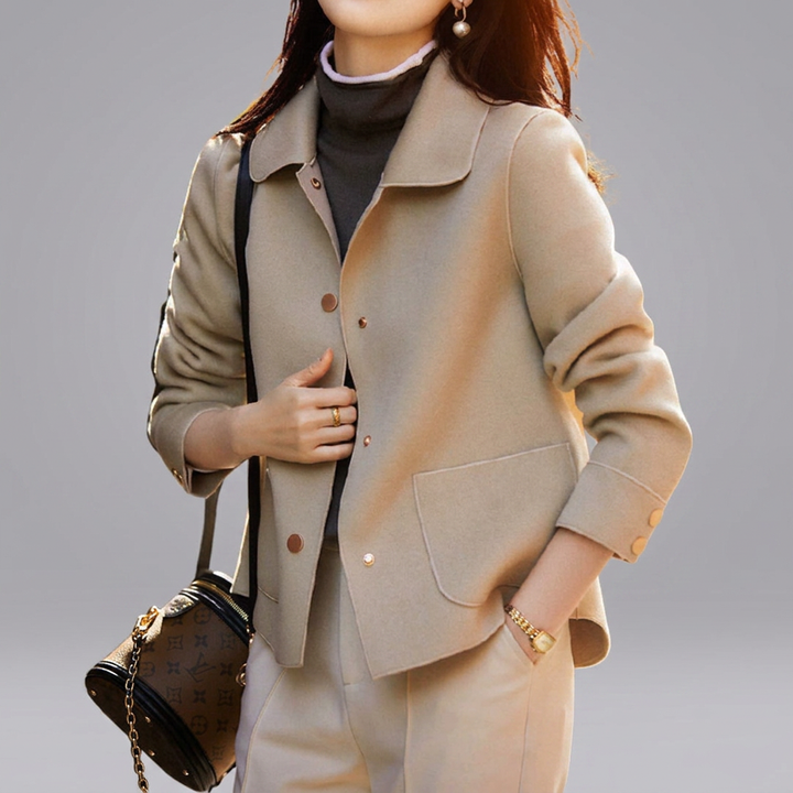 HENRIETTE™ – Refined Double-Faced Wool Pea Coat