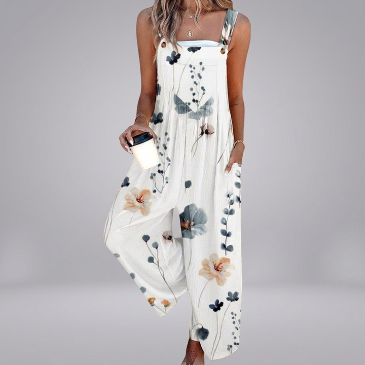 Niamh - Elegant oversized monochrome floral