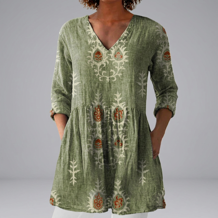 Fidelma - Vibrant Rainbow Blouse