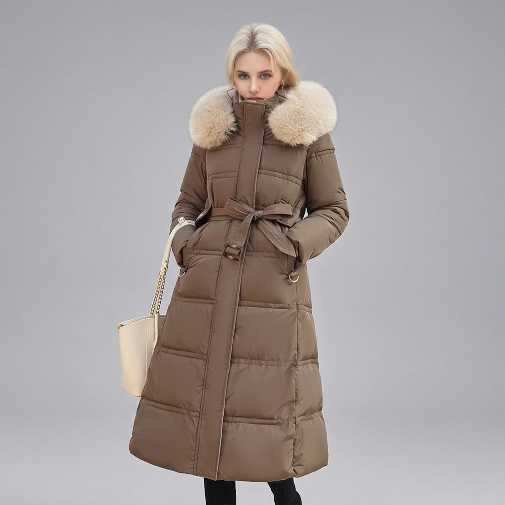 LUCIA™ | Designer Winter Parka with Fur Hood