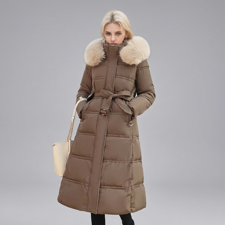 LUCIA™ | Designer Winter Parka with Fur Hood
