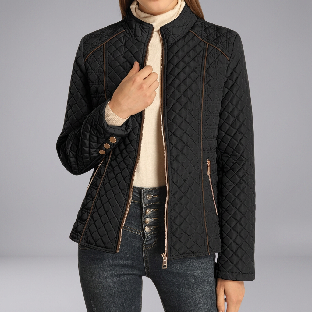 NADINE™ – Lightweight Quilted Stand-Collar Jacket