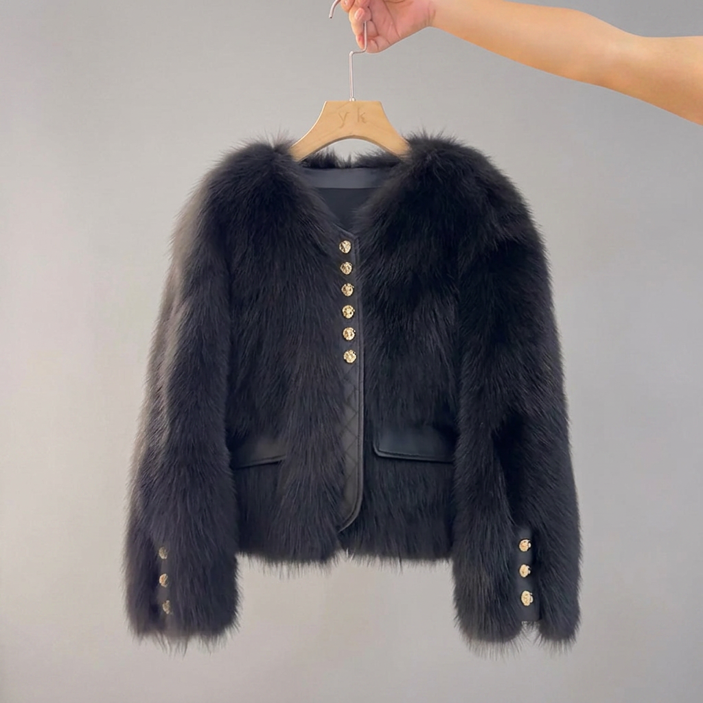 COSETTE™ – Korean Faux Fox Fur Coat