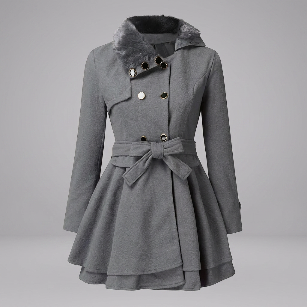 CLAUDIA™ | Vintage Flair Trench Coat