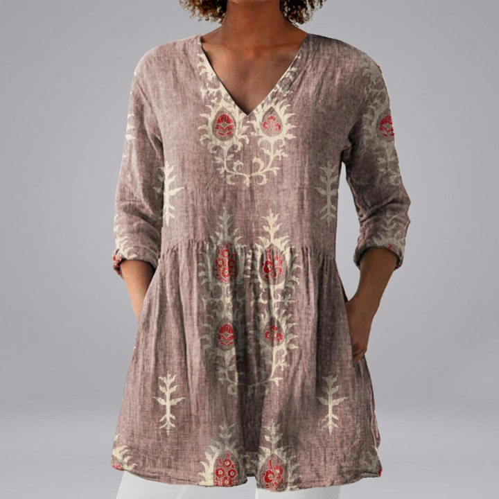 Fidelma - Vibrant Rainbow Blouse