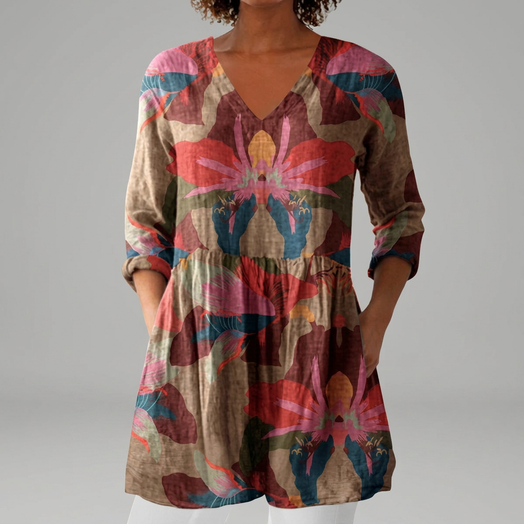 Brighdin - Artful Print Blouse