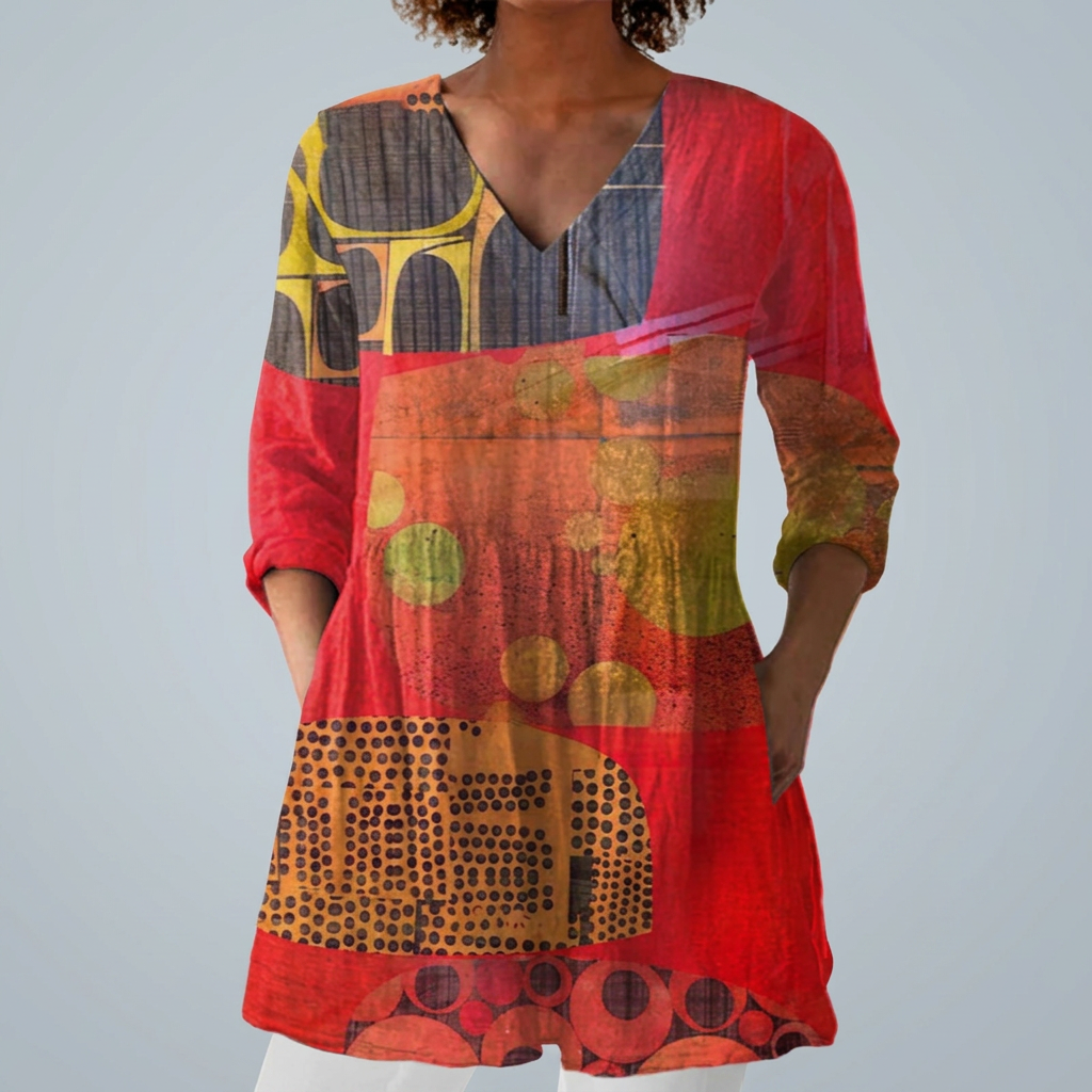 Sadhbhe - Ruby Red Blouse