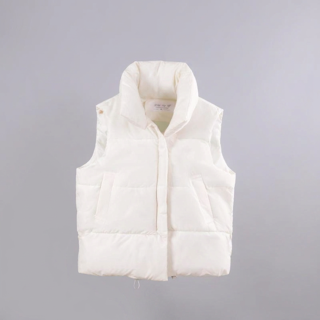 ALULA™ - Comfy Oversized High Neck Sleeveless Puffer Jacket