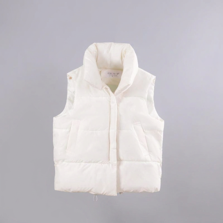 ALULA™ - Comfy Oversized High Neck Sleeveless Puffer Jacket