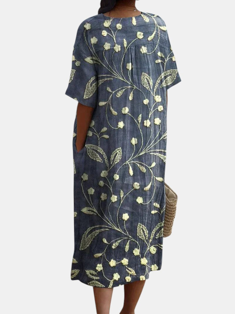 Robe d'Été Flatteuse à Imprimé